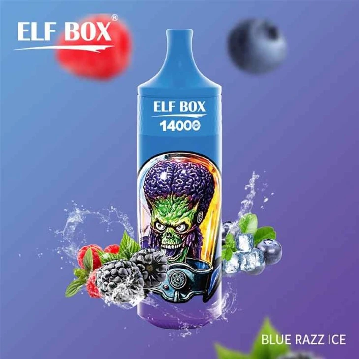 Blue Raz Ice _ELF BOX RGB14000 Blue Raz Ice _ELF BOX RGB14000