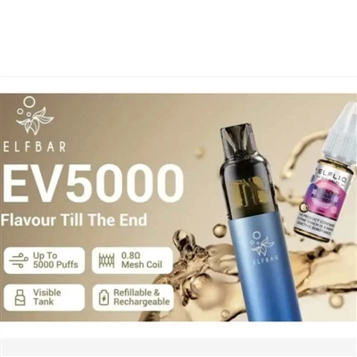ELFBAR lancia una sigaretta elettronica ricaricabile EV5000 nel Regno Unito, ...