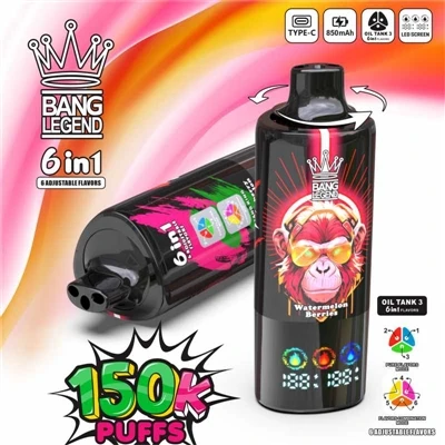 Sigaretta elettronica usa e getta BANG LEGEND 150K-: un'esperienza innovativa...