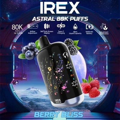 IREX Astral 80K: una sigaretta elettronica usa e getta di punta con capacità ...