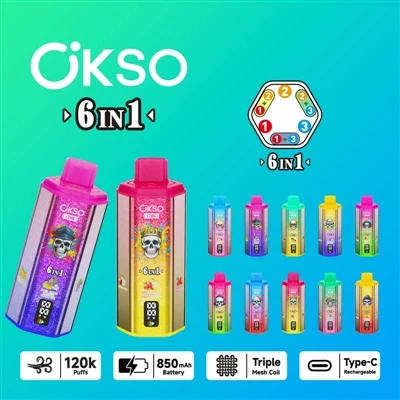 OKSO 120000 6in1: un'analisi completa della sigaretta elettronica usa e getta...