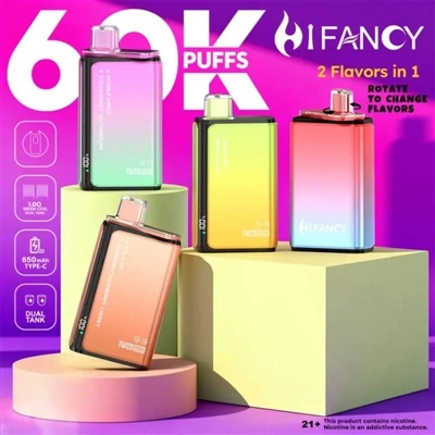 HIFANCY TWIN MAX 60K: goditi i doppi sapori e il divertimento senza limiti