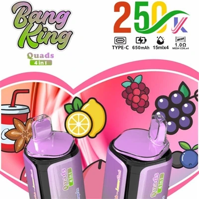 BANG KING Quads 4IN1 250000: una nuovissima esperienza nelle sigarette elettr...