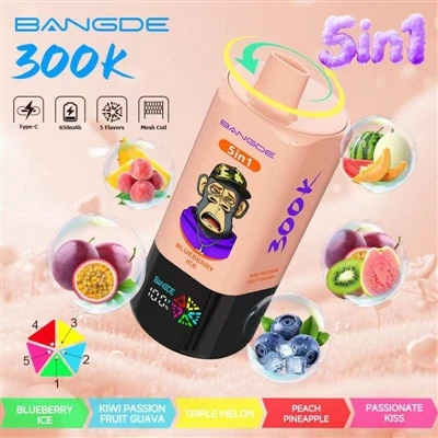 BANG DE 5IN1 300K: un dispositivo, cinque gusti, 300.000 batterie ultra-a lun...