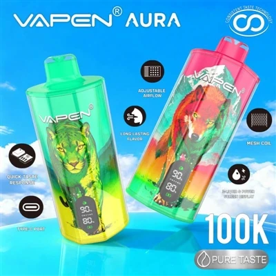 VAPEN AURA 100K: le sigarette elettroniche usa e getta entrano nell'era della...