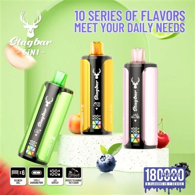 Stag Bar 6in1 180K: quando le sigarette elettroniche usa e getta iniziano a d...