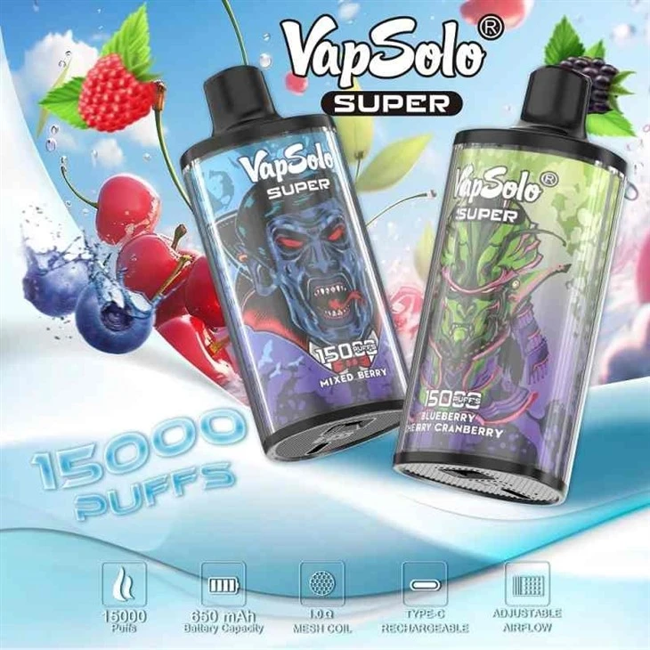 Vapsolo-Super-15000-Puff-Rechargeable-Vapes-Mesh-Coil-2-Nicotine-E-Cigarette-Populars-Custom-Logo_VapSolo SUPER 15000 Vapsolo-Super-15000-Puff-Rechargeable-Vapes-Mesh-Coil-2-Nicotine-E-Cigarette-Populars-Custom-Logo_VapSolo SUPER 15000