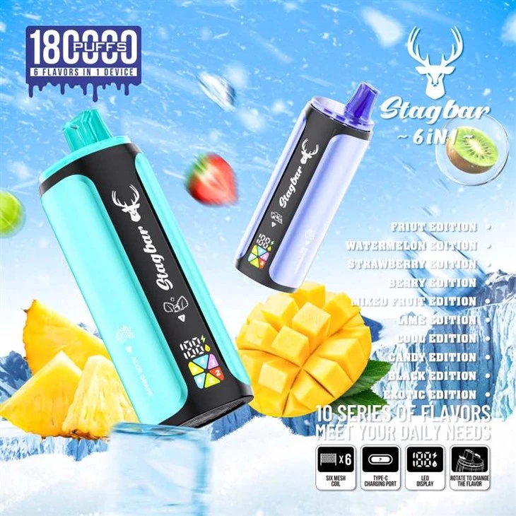 Stag Bar 6in1 180K Puff Stag Bar 6in1 180K Puff